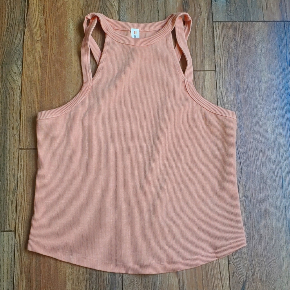 Daily Practice by Anthropologie High Neck strappy tank🧡light coral🧡 size M